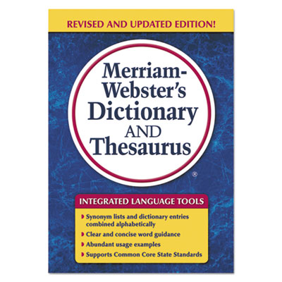 Merriam Webster Paperback Dictionary and Thesaurus Merriam Webster Paperback Dictionary and Thesaurus