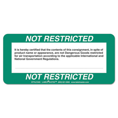 LabelMaster&reg; Shipping and Handling Self-Adhesive Labels