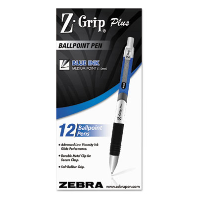 Zebra Z-Grip&trade; Plus Retractable Ballpoint Pen