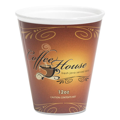 WinCup&reg; Marquee&trade; Coffee House Paper Wrapped Cups