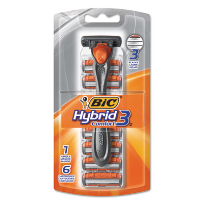 BIC&reg; Hybrid 3 Comfort&trade; Disposable Men's Razor