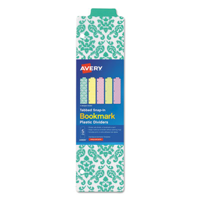 Avery&reg; Tabbed Snap-In Bookmark Plastic Dividers