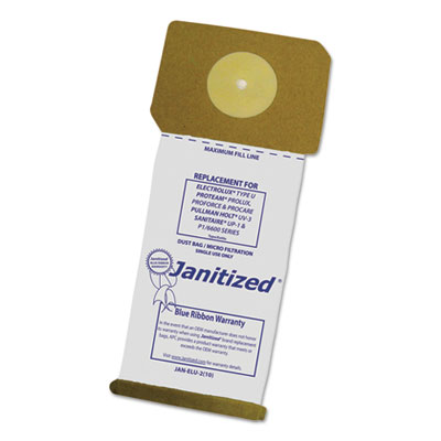 Janitized® Electrolux Type U Upright Vacuum Cleaner Bags Janitized® Electrolux Type U Upright Vacuum Cleaner Bags