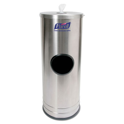 PURELL&reg; Stainless Steel Dispenser Stand for Sanitizing Wipes