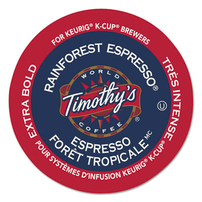 Timothy's World Coffee Rainforest Espresso Coffee K-Cups&reg;