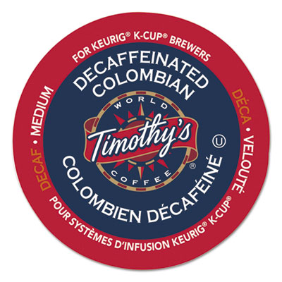 Timothy's World Coffee Colombian Decaf Coffee K-Cups&reg;