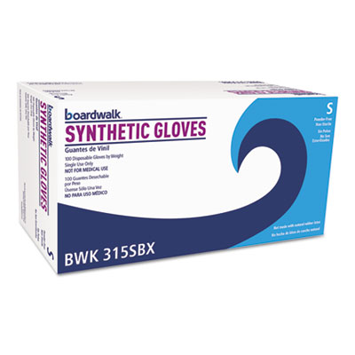 Boardwalk&reg; Powder-Free Synthetic Vinyl Gloves