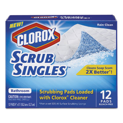 Clorox&reg; Bathroom ScrubSingles Scrubbing Pads