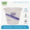 Eco-Products&reg; BlueStripe&#153; Recycled Content Clear Plastic Cold Drink Cups