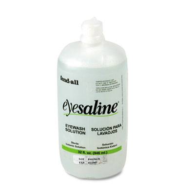 Honeywell Fendall Eyesaline Eyewash Refill Bottles for Single or Double Eyewash Wall Stations.