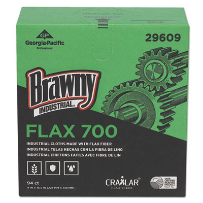Brawny Industrial&reg; FLAX Cleaning Cloths