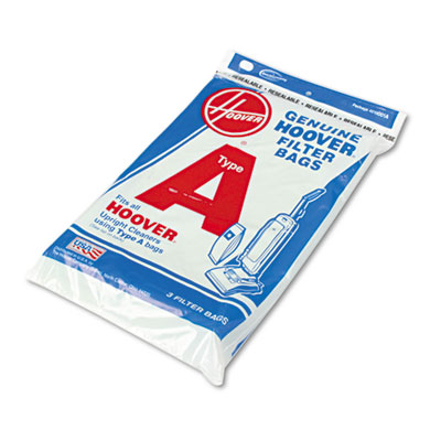 Hoover&reg; Commercial Elite Lightweight Bag-Style Type A Vacuum Replacement Bags, 3 Pack