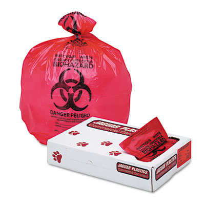 Jaguar Plastics&reg; Health Care Trash Can Liners