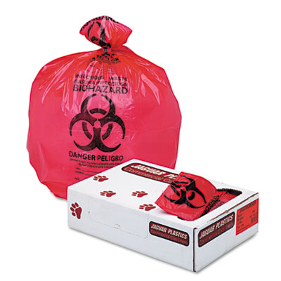 Jaguar Plastics&reg; Health Care Trash Can Liners