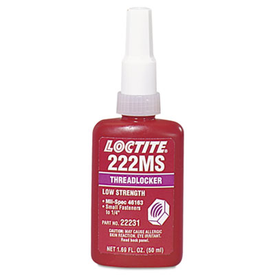 Loctite&reg; 222MS Threadlocker, Low Strength/Small Screw 22231