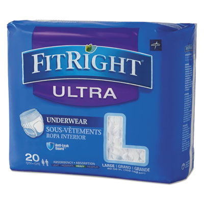 Medline FitRight&reg; Ultra Protective Underwear