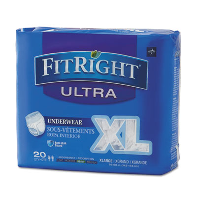 Medline FitRight&reg; Ultra Protective Underwear