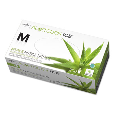 Medline Aloetouch&reg; Ice Nitrile Gloves