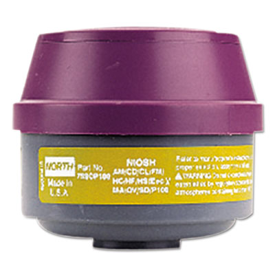 North Safety&reg; P100 Defender Organic Vapor/Acid/Gas All-Particulate Filter Cartridge