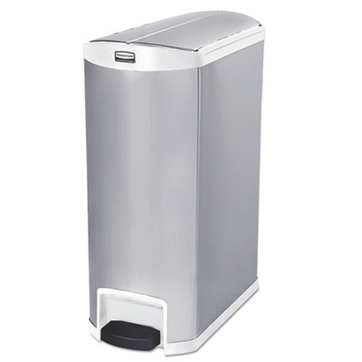 Rubbermaid&reg; Commercial Slim Jim&reg; Stainless Steel Step-On Container