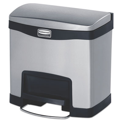 Rubbermaid&reg; Commercial Slim Jim&reg; Stainless Steel Step-On Container