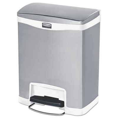 Rubbermaid&reg; Commercial Slim Jim&reg; Stainless Steel Step-On Container