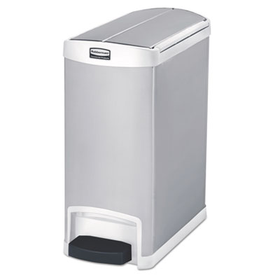 Rubbermaid&reg; Commercial Slim Jim&reg; Stainless Steel Step-On Container