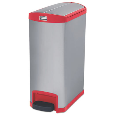 Rubbermaid&reg; Commercial Slim Jim&reg; Stainless Steel Step-On Container