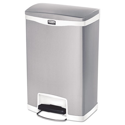 Rubbermaid&reg; Commercial Slim Jim&reg; Stainless Steel Step-On Container