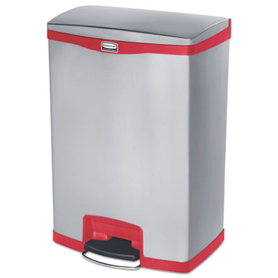 Rubbermaid&reg; Commercial Slim Jim&reg; Stainless Steel Step-On Container