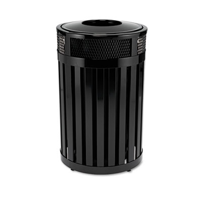Rubbermaid&reg; Commercial Avenue&reg; Round Open Top Waste Receptacle