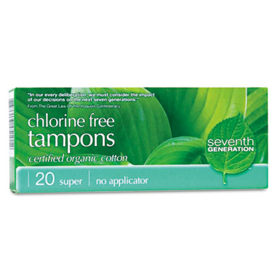 Seventh Generation&reg; Chlorine Free Organic Cotton Tampons