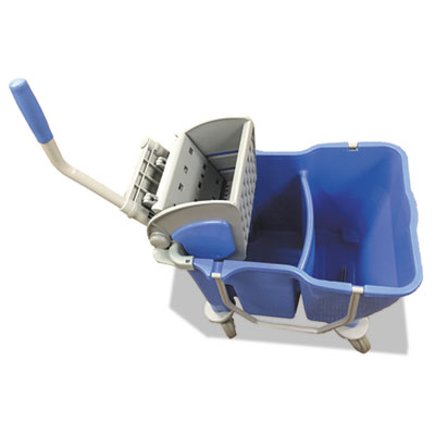 Boardwalk&reg;/Odell Dual Chamber Sidepress Microfiber Bucket/Wringer Combo