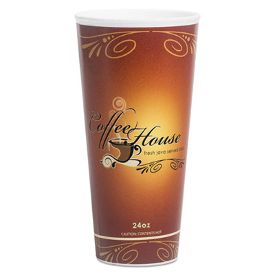 WinCup&reg; Marquee Coffee House Paper Wrapped Cups