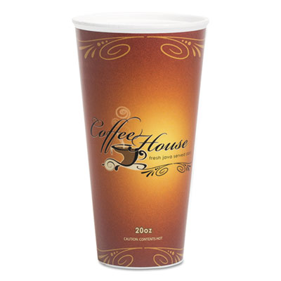 WinCup&reg; Marquee Coffee House Paper Wrapped Cups