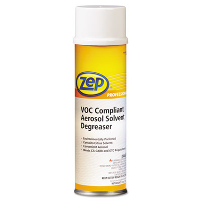 Zep Professional&reg; VOC-Compliant Aerosol Solvent Degreaser