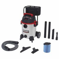 Ridgid&reg; Stainless Steel Wet/Dry Vac with Cart Model 1610RV