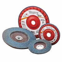 Carborundum CARBO&trade; WHITE&trade; Fiberglass Back Resin Cloth Flap Discs