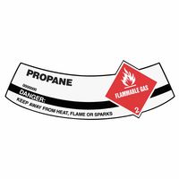 Accuform Signs&reg; Cylinder Shoulder Labels