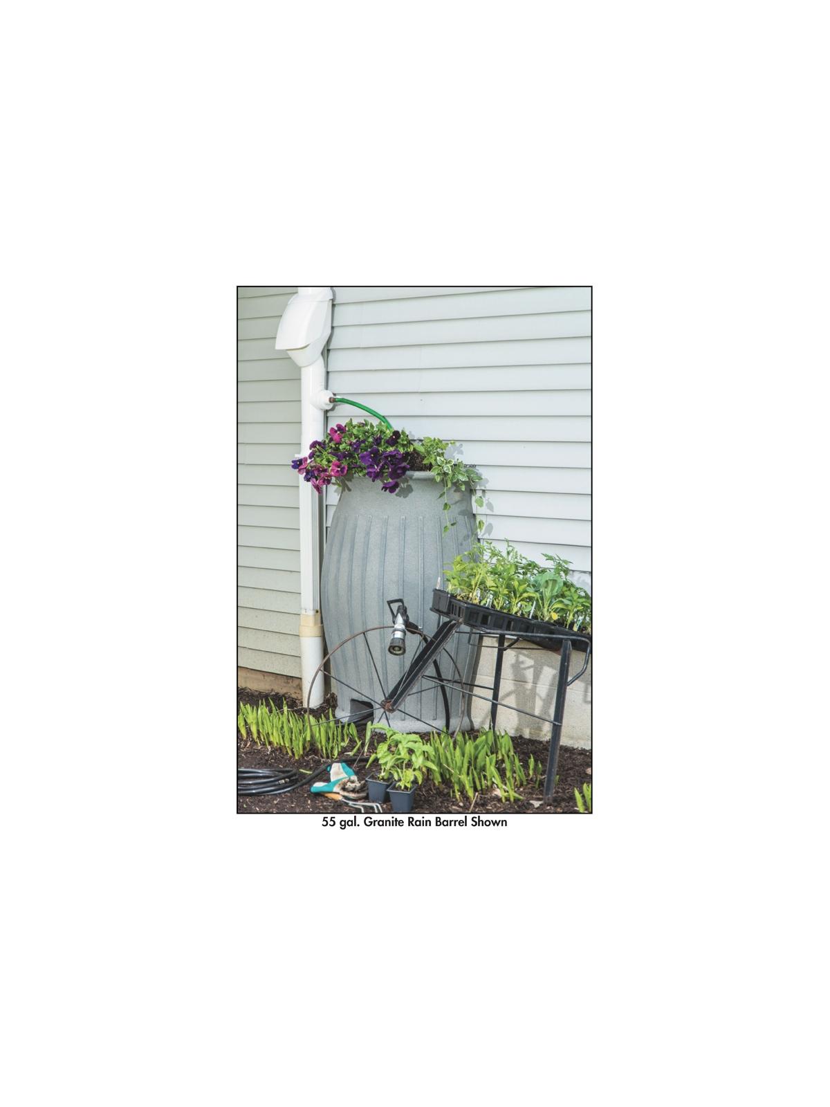 RAIN BARREL WITH DIVERTER KIT
