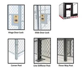 WOVEN WIRE MESH PARTITION ACCESSORIES