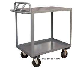 ROLLING STOCK CART WITH ERGONOMIC HANDLE