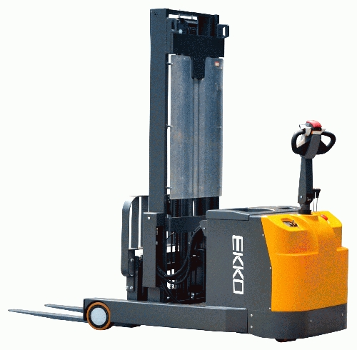 EKKO EH15T Moving Mast Walkie Reach Truck 3300lbs. Cap., 138" Height