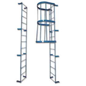 HEAVY DUTY FIXED STEEL LADDERS - STANDARD STYLE