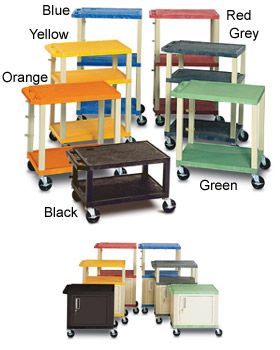 COLOR THERMOPLASTIC UTILITY CARTS