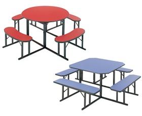 SQUARE & ROUND LUNCHROOM TABLES