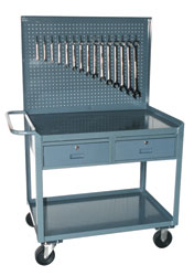 Model SM - Tool Carts With Peg Rack and 2 Drawers Model SM - Tool Carts With Peg Rack and 2 Drawers