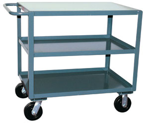 Model SF - 3 Shelf Service Carts - 2,000 lb Capacity Model SF - 3 Shelf Service Carts - 2,000 lb Capacity