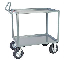 Model LR - 2 Shelf Ergonomic Service Cart (Full Pneumatic Casters) Model LR - 2 Shelf Ergonomic Service Cart (Full Pneumatic Casters)