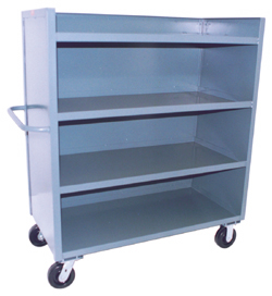 Model FD - 3 Sided Solid Truck - 4 Shelves Model FD - 3 Sided Solid Truck - 4 Shelves